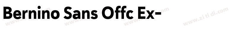 Bernino Sans Offc Ex字体转换